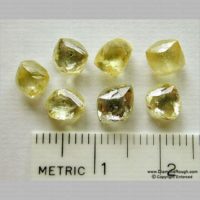 Yellow Dodecahedral Crystals - R7-07